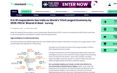 https://www.prcai.org/cms/6 in 10 respondents See India as World's Third Largest Economy by 2029: PRCAI 'Bharat ki Baat ' survey