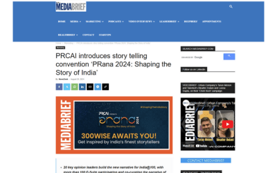 https://www.prcai.org/cms/PRCAI introduces story telling convention ‘PRana 2024: Shaping the Story of India’