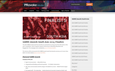 https://www.prcai.org/cms/SABRE Awards South Asia 2024 Finalists